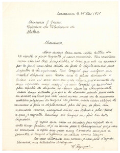 Autografo originale 1938 LAUSANNE CICLISMO Henri REYMOND su Georges CORGIAT malato AUTOGRAFO 1