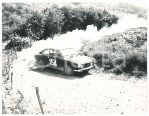 Fotografia d epoca originale 1971 SAVONA Rally Coppa d oro  FIAT 850 CoupÃ© n. 154  Foto 27x21 cm 1 1