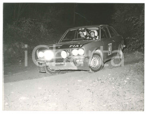 Fotografia d epoca originale 1972 RALLY 333 MINUTI Fiat 128 CoupÃ© Simonetta DEL MAZZA Sergio CARDARELLI 3 1