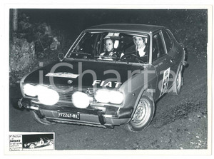 Fotografia d epoca originale 1972 SANREMO RALLY Fiat 128 CoupÃ© Simonetta DEL MAZZA Sergio CARDARELLI Foto 9 1