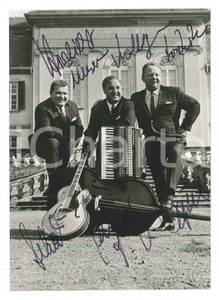 Autografo originale 1970 ca GERMANY  MUSIC  DREI VARIAS   SIGNED photo 10x15 cm 1