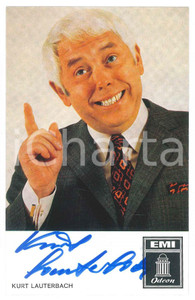 Autografo originale 1970 ca GERMANY  MUSIC  Kurt LAUTERBACH  SIGNED Photo 9x14 cm 1