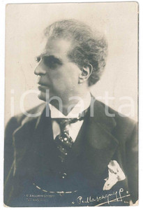 Cartolina originale da collezione 1926 LIRICA Pietro MASCAGNI Ritratto del compositore Cartolina FP NV 1