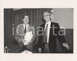 Fotografia d epoca originale 1988 ROMA Fabio PISTELLA Paolo FASELLA Foto 25x20 cm 1