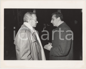 Fotografia d epoca originale 1985 ca MILANO  PSI Ugo FINETTI Mario RAIMONDO Ritratto  25x20 cm 1 1