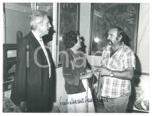 Fotografia d epoca originale 1975 ca MILANO Festa AVANTI!  Walter ARMANINI alla mostra  Foto AUTOGRAFO 3 1