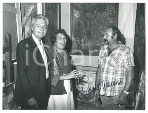 Fotografia d epoca originale 1975 ca MILANO Festa AVANTI!  Walter ARMANINI alla mostra  Foto AUTOGRAFO 2 1