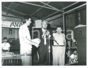 Fotografia d epoca originale 1975 ca MILANO PSI Festa dell Avanti!  Walter ARMANINI  Foto AUTOGRAFO 10 1