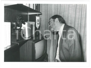 Fotografia d epoca originale 1985 ca MILANO Giornalista Piero OSTELLINO a un evento  Foto 24x18 cm 7 1