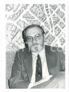 Fotografia d epoca originale 1985 ca MILANO Giornalista Piero OSTELLINO a un evento  Foto 18x24 cm 5 1