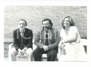 Fotografia d epoca originale 1983 VENEZIA Mostra del Cinema  Pupi AVATI Carlo DELLE PIANE Tiziana PINI 1