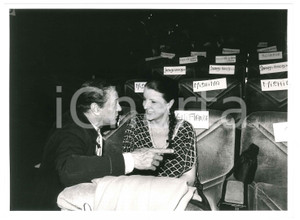 Fotografia d epoca originale 1985 FESTIVAL DI CANNES Tony CURTIS Ritratto dell attore in platea  Foto 24x18 1