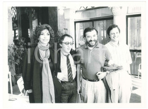 Fotografia d epoca originale 1984 VENEZIA Mostra del Cinema  Carlo DELLE PIANE Pupi AVATI Lino CAPOLICCHIO 1