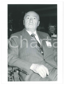 Fotografia d epoca originale 1986 MILANO Convegno Uomini e tecnologie Carlo LATTUADA Presidente BREDA Foto 1