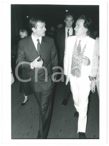 Fotografia d epoca originale 1986 VENEZIA Mostra del Cinema FranÃ§ois LÃ‰OTARD Paolo PORTOGHESI  Foto 18x24 cm 1