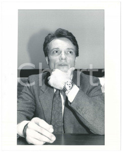 Fotografia d epoca originale 1990 ca MUSICA ITALIA  Massimo RANIERI Ritratto del cantante  Foto 20x25 cm 1
