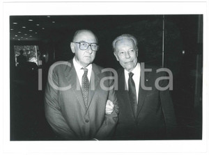 Fotografia d epoca originale 1985 ca VENEZIA MOSTRA DEL CINEMA Giuseppe ROSSINI Gianluigi RONDI Foto 1 1