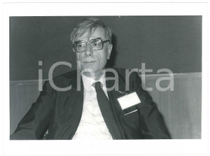 Fotografia d epoca originale 1985 ca ITALIA Sergio RICOSSA Ritratto dell economista  Foto 24x18 2 1