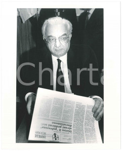 Fotografia d epoca originale 1985 ca PARTITO SOCIALISTA ITALIANO Antonio RUBERTI Politico PSI Foto 25x20 6 1