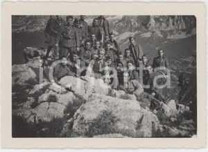 Fotografia d epoca originale 1945 ca ESERCITO ITALIANO Esercitazione militare in montagne  Foto 9x6 cm 1