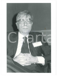 Fotografia d epoca originale 1985 ca ITALIA Sergio RICOSSA Ritratto dell economista  Foto 18x24 cm 1