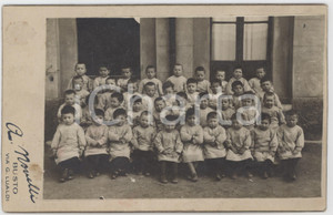 Fotografia d epoca originale 1920 ca BUSTO ARSIZIO Asilo infantile  Classe di bambini Foto A. NOVELLI 11x17 1
