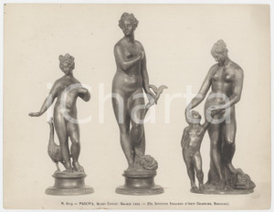 Fotografia d epoca originale 1940 ca PADOVA Museo Civico  Bronzi vari  Foto ARTI GRAFICHE BERGAMO 1