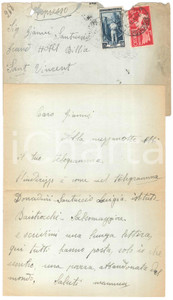 Autografo originale 1951 CLIVIO VA Lettera Luigia DONADONI al figlio Gianni Santuccio AUTOGRAFO 1