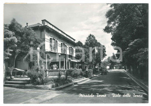 Cartolina originale da collezione 1959 MIRADOLO TERME Viale delle terme con albergo  Cartolina FG VG 1