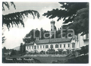 Cartolina originale da collezione 1957 VARESE Villa Mirabello  Panorama  Cartolina FG VG 1