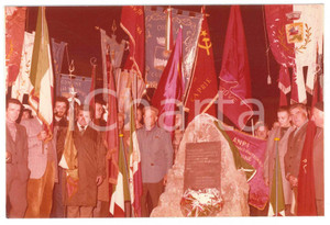 Fotografia d epoca originale 1979 CONDOVE  ANPI Inaugurazione cippo in ricordo dei partigiani  Foto 15x10 1