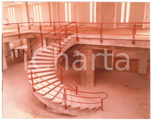 Fotografia d epoca originale 1975 GRUGLIASCO TO Complesso Scolastico del BAROCCHIO  Scalinata  Foto 26x20 1