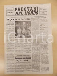 Giornale, rivista storica 1975 PADOVANI NEL MONDO Bilancio attivo per il MEPES Periodico n.34 1