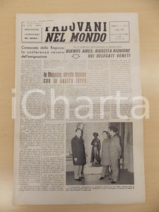 Giornale, rivista storica 1974 PADOVANI NEL MONDO Stretto legame tra MESSICO e il Veneto Periodico n.7 1