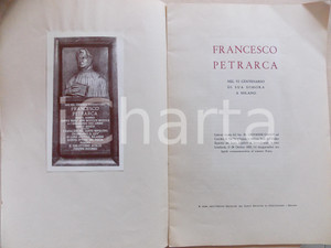 Libro, pubblicazione d epoca 1953 G. CASATI Francesco PETRARCA nel VI centenario della sua dimora a Milano 1