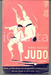 Libro, pubblicazione d epoca 1964 Robert LASSERRE Manuel pratique judo KODOKAN Ed. CHIRON DANNEGGIATO 1