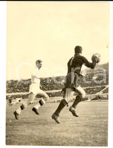 Fotografia d epoca originale 1959 CALCIO SERIE A ROMAGENOA 50 Parata Giorgio GHEZZI su Arne SELMOSSON Foto 1