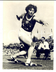Fotografia d epoca originale 1954 ATHLETICS Portrait of discus thrower Nina PONOMARYOVA Photo 18x24 1