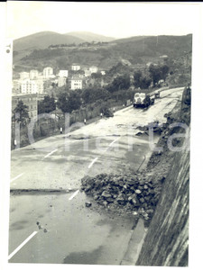 Fotografia d epoca originale 1959 Autostrada GENOVASAVONA Smottamento a Varazze Foto 13x18 cm 1