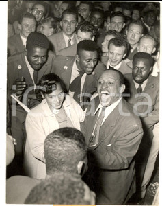 Fotografia d epoca originale 1953 MUNICH German Museum  Lionel HAMPTON and his band Photo 14x18 cm 1