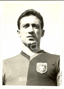 Fotografia d epoca originale 1959 CALCIO SERIE A GENOA Ritratto del giocatore Giuseppe CORRADI Foto 13x18 1