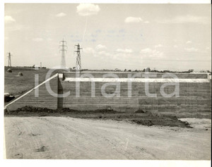 Fotografia d epoca originale 1960 AUTOSTRADA DEL SOLE I lavori nel tratto ROMAFRASCATI Fotografia 24x18 cm 1