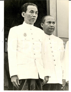 Fotografia d epoca originale 1970 PNOM PENH CAMBOGIA Il nuovo capo dello Stato CHENG HENG Foto 13x18 cm 1