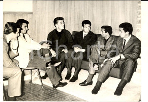 Fotografia d epoca originale 1959 FIRENZE CALCIO NAZIONALE Raduno degli azzurri convocati Foto 18x13 cm 1