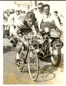 Fotografia d epoca originale 1962 TOUR DE FRANCE CICLISMO Jacques ANQUETIL nella tappa a cronometro Foto 1