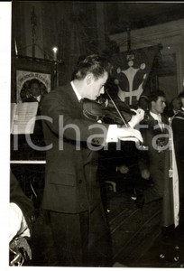 Fotografia d epoca originale 1960 ca GENOVA Concerto di musica classica durante una cerimonia pubblica Foto 1