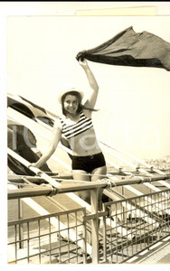 Fotografia d epoca originale 1963 FESTIVAL CANNES MarieClaude ALESSI actrice de Donnes tes 16 anni Photo 1