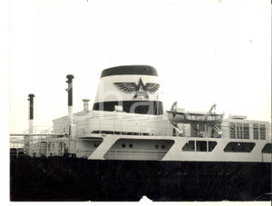 Fotografia d epoca originale 1960 GENOVA Nave in riparazione presso il bacino OARN Fotografia 24x20 cm 1