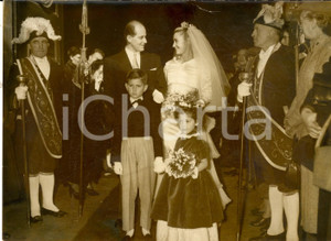 Fotografia d epoca originale 1956 PARIS Mariage Claude GIRALD Ballet Marquis de Cuevas  Pierrette LALANNE 1