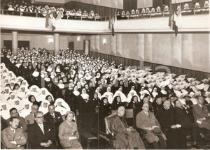 Fotografia d epoca originale 1959 TORINO Convegno della Federazione Italiana Religiose Ospedaliere Foto 1